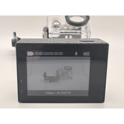 Crosstour Action Camera 4K Black w Battery & Case See Photos