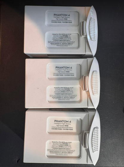 Lot of 3x DJI High Capacity Replacement Battery Genuine Phantom 4 Intelligent PH4-5870mAh