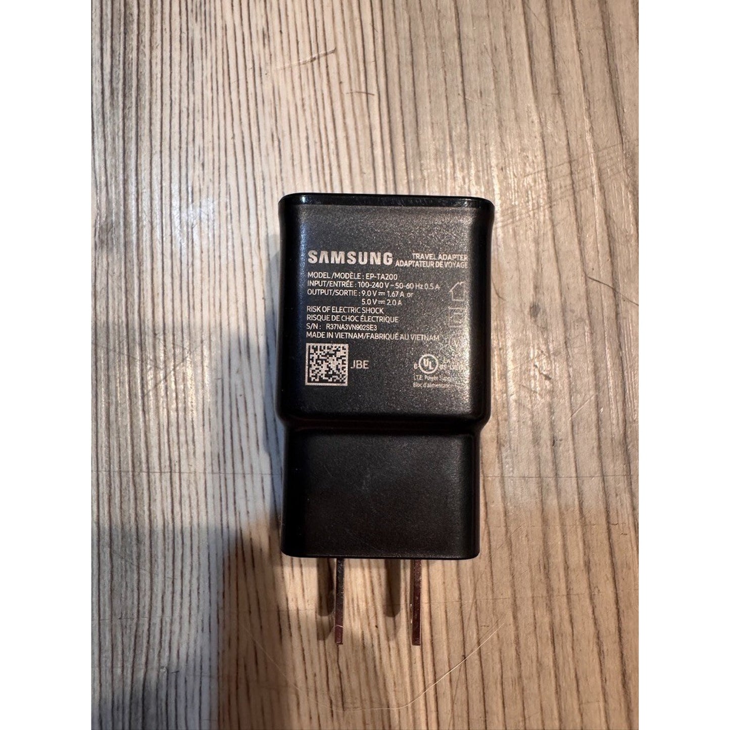 Samsung Adaptive Fast Charger - OEM Travel Adapter EP-TA200 - Black