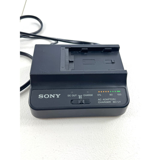 Sony FS5 BC‑U1 Charger/AC Adapter for BP‑U30/BP‑U60/BP‑U90 Camcorder Battery