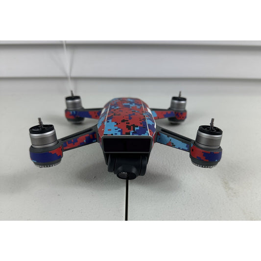 DJI Spark Replacement Drone (Custom Skin) with Stabilized Gimbal Camera Working